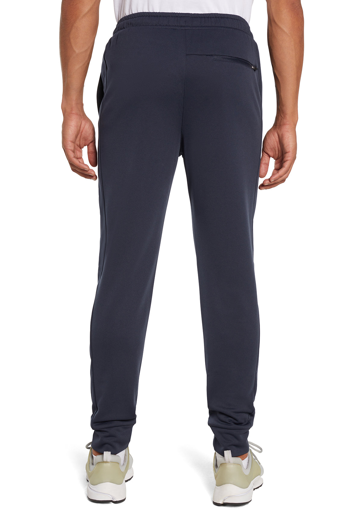 Balance Collection For Men Tevin Jogger, close-up view of fabric and stitching, showing visible design features and texture of the soft knit fabric..