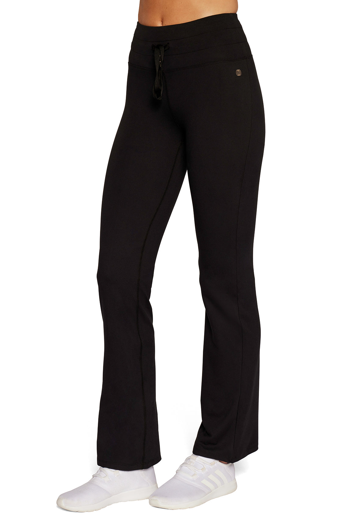 Balance Collection Lina Boot Pant, front view, showing visible design features and texture of the durable stretch fabric..