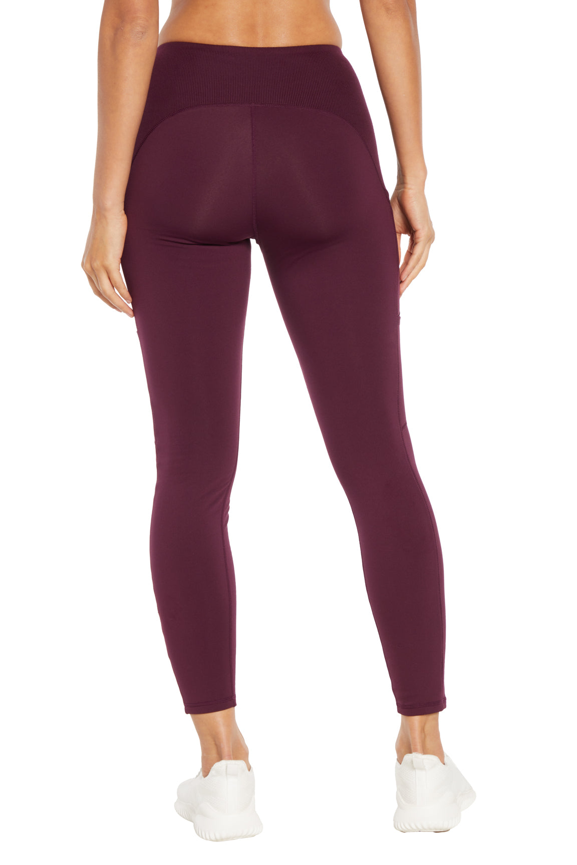 Jeanie Side Pocket Legging, alternate angle view, showing visible design features and texture of the stretch knit fabric..