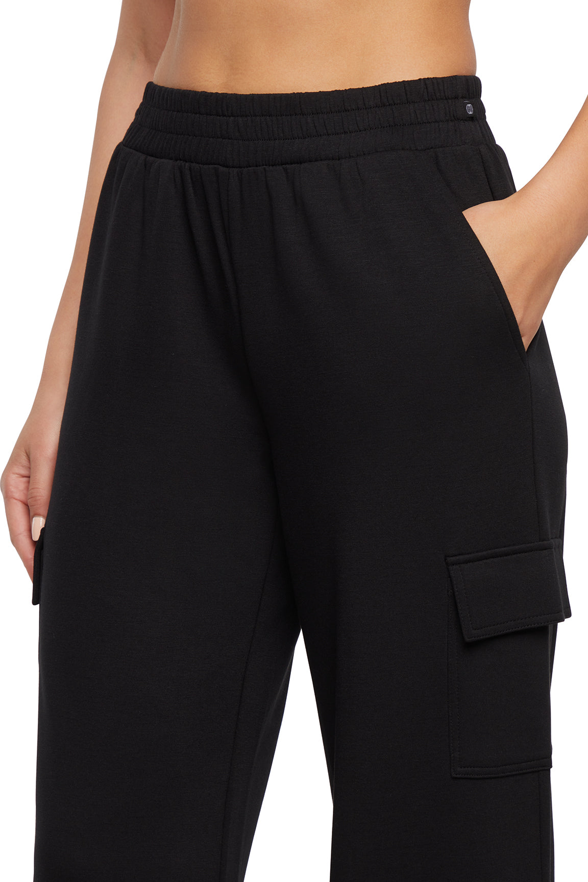 Balance Collection Emory Wide Pant, alternate angle view, showing visible design features and texture of the durable stretch fabric..