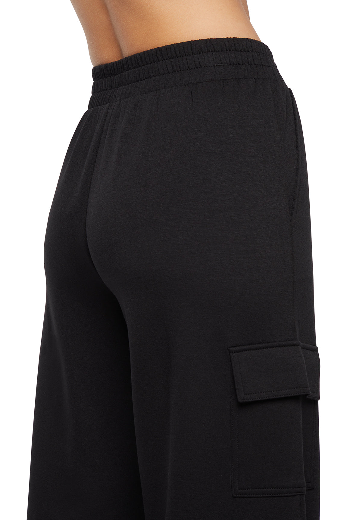 Balance Collection Emory Wide Pant, alternate angle view, showing visible design features and texture of the durable stretch fabric..