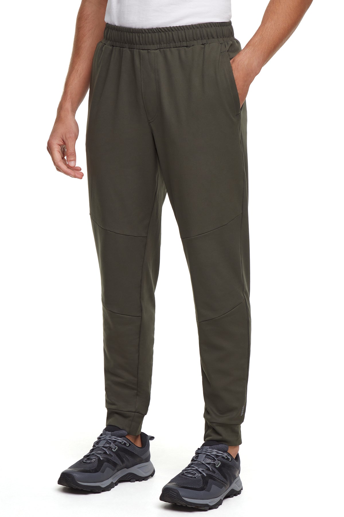 Balance Collection For Men Hector Jogger, front view, showing visible design features and texture of the soft knit fabric..