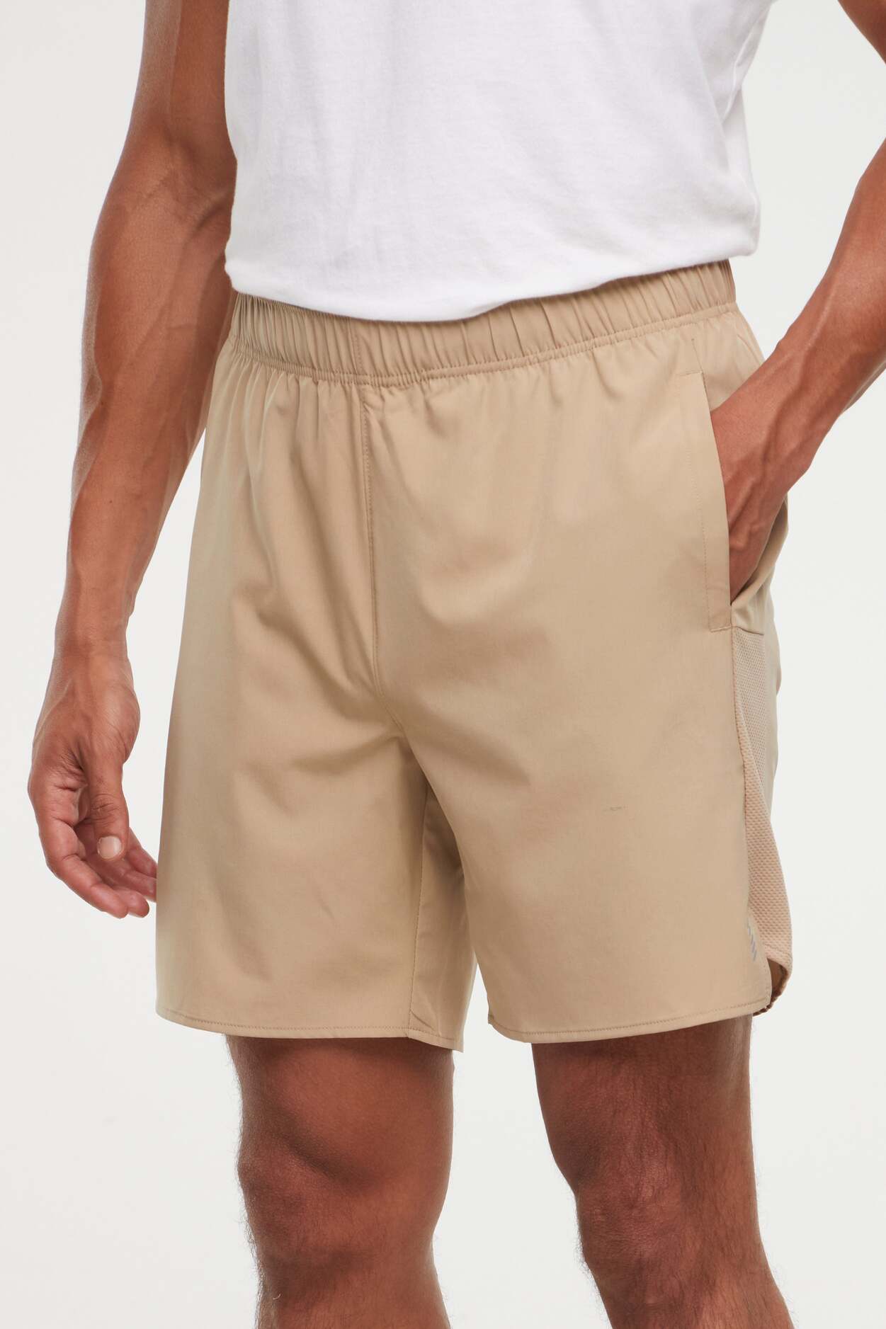 Balance Collection For Men Freddie Short, alternate angle view, showing visible design features and texture of the soft knit fabric..