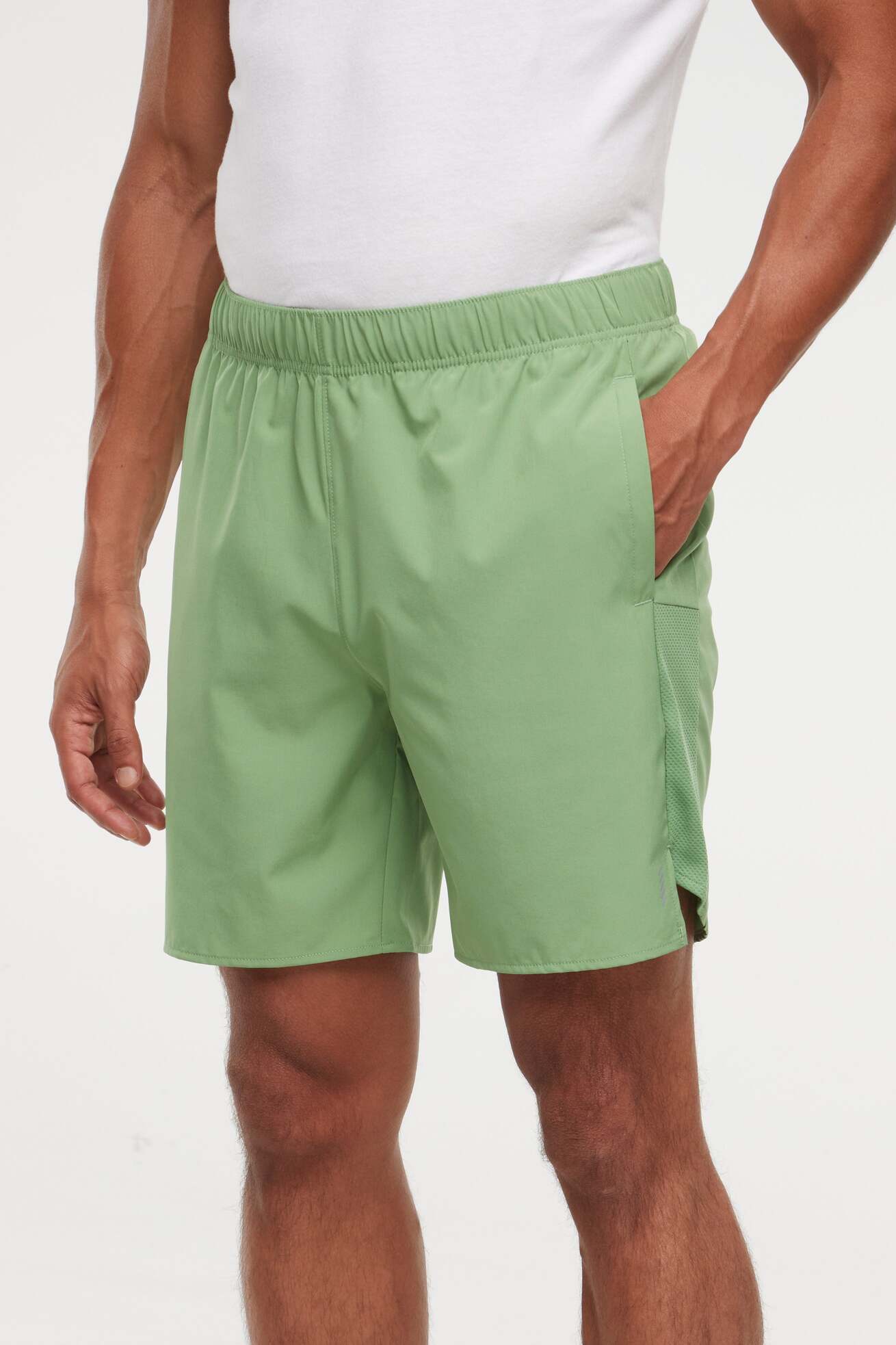 Balance Collection For Men Freddie Short, alternate angle view, showing visible design features and texture of the soft knit fabric..