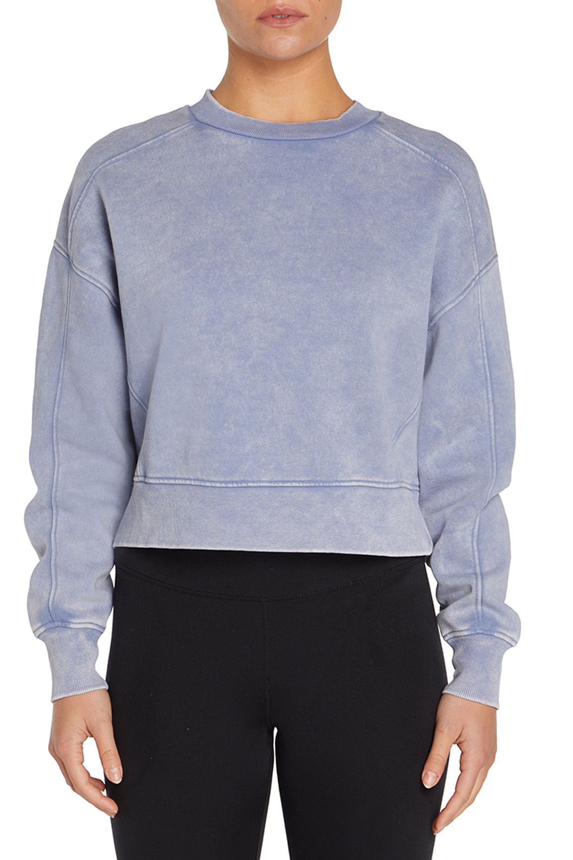 Balance Collection Max Sweatshirt, alternate angle view, showing visible design features and texture of the soft knit fabric..