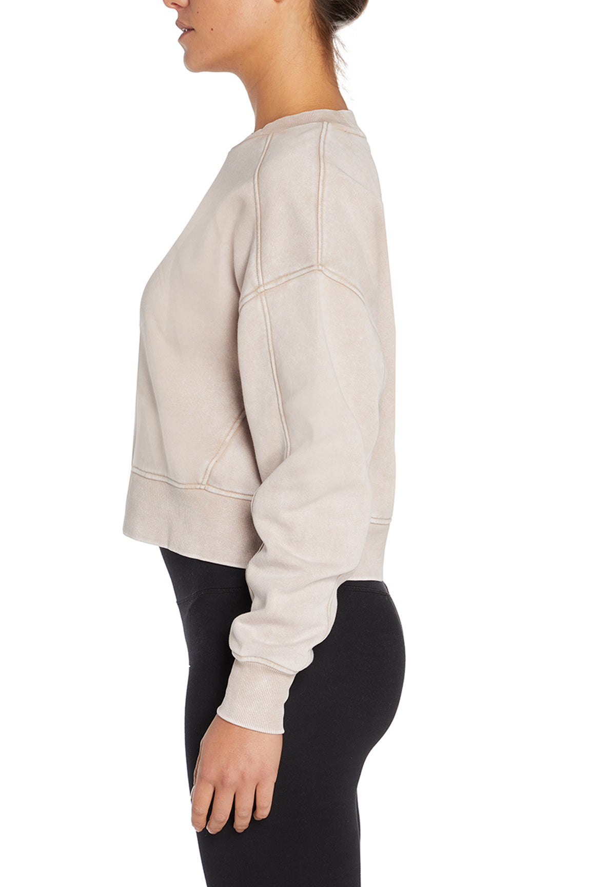 Balance Collection Max Sweatshirt, alternate angle view, showing visible design features and texture of the soft knit fabric..