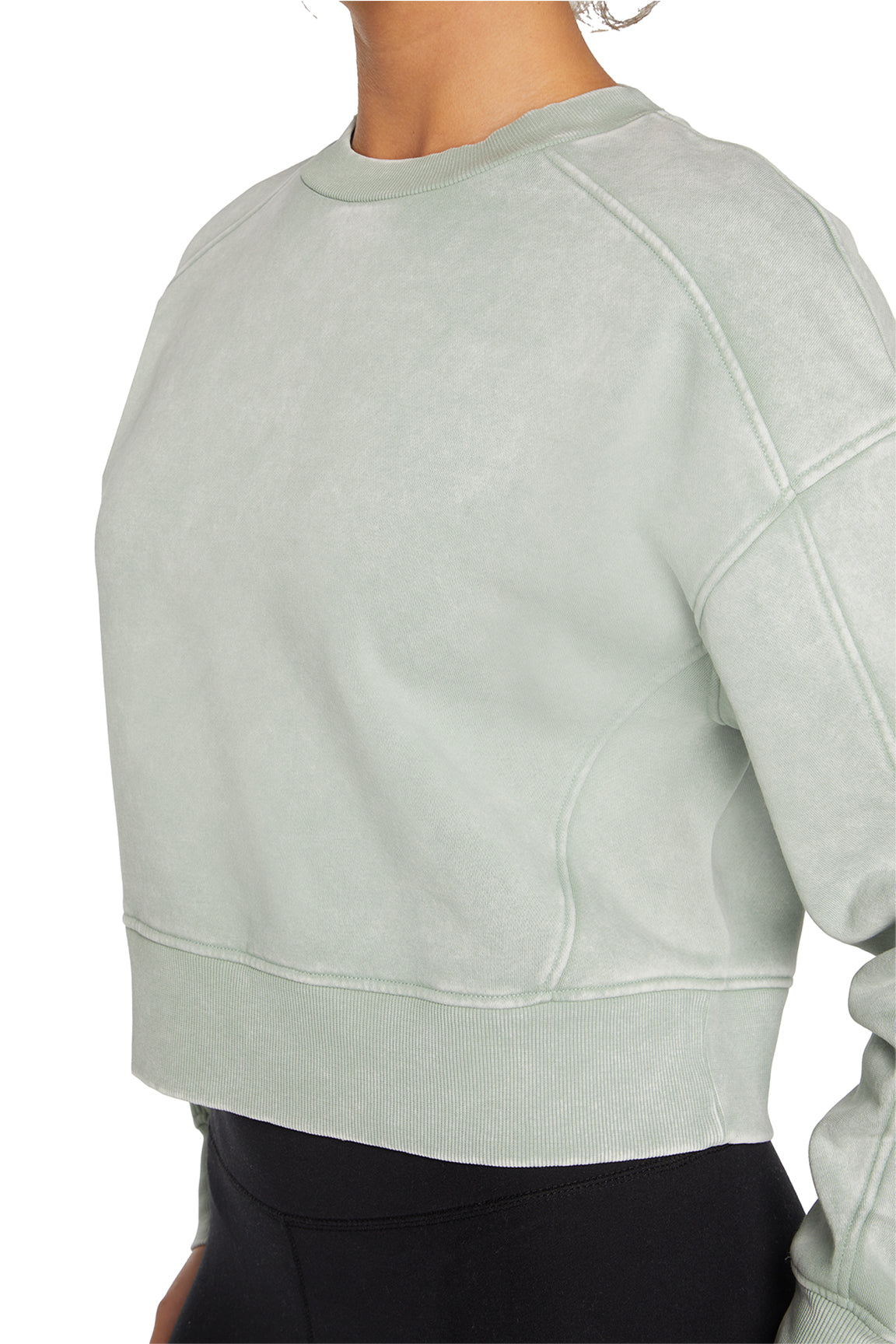 Balance Collection Max Sweatshirt, alternate angle view, showing visible design features and texture of the soft knit fabric..