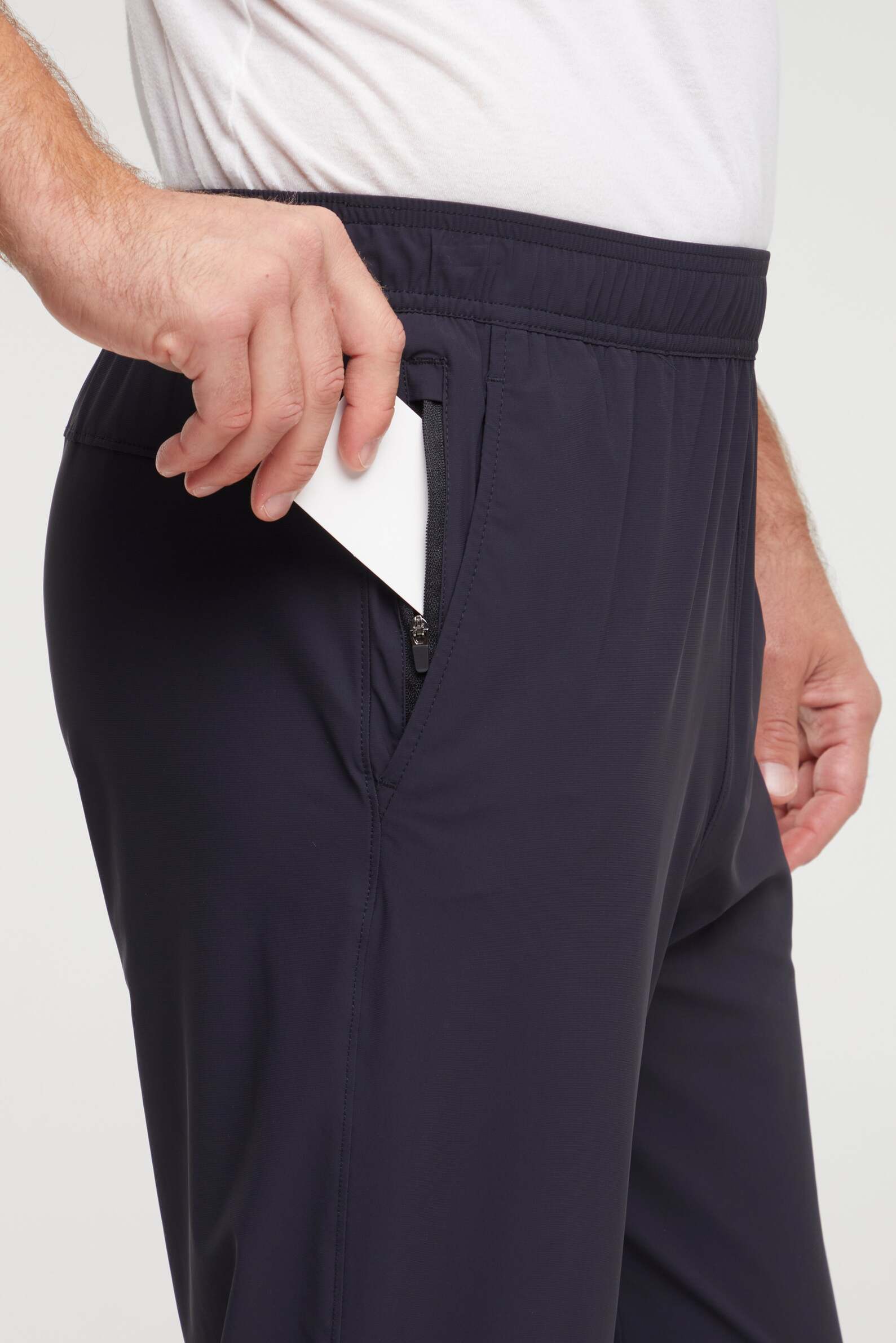 Balance Collection For Men Calvin Jogger, alternate angle view, showing visible design features and texture of the soft knit fabric..