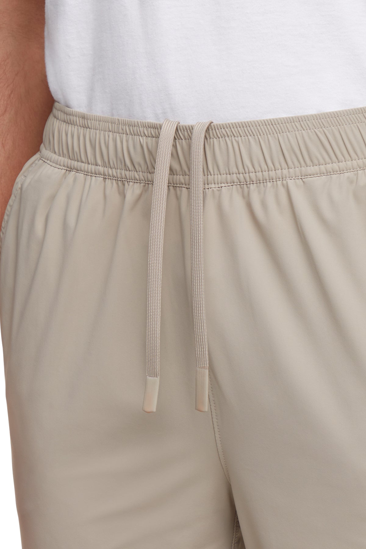 Balance Collection For Men Calvin Jogger, close-up view of fabric and stitching, showing visible design features and texture of the soft knit fabric..