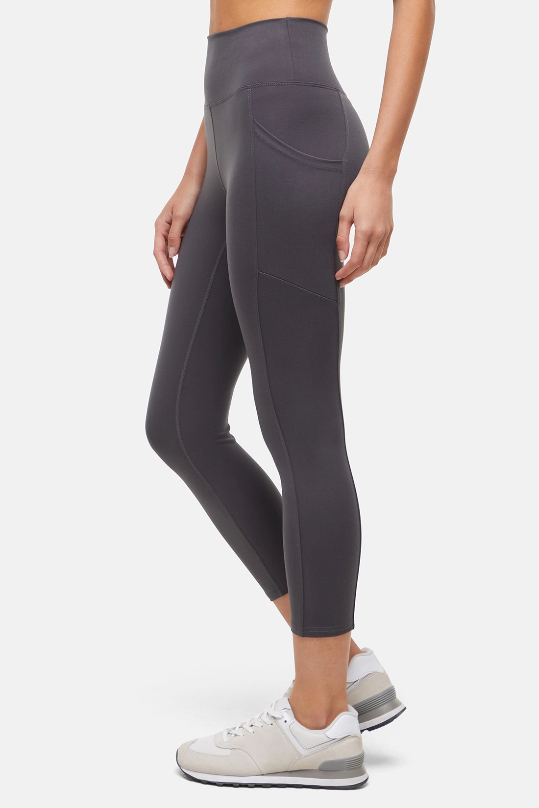 Balance Collection Easy Eclipse Side Pocket Mid Calf Capri - Forged Iron