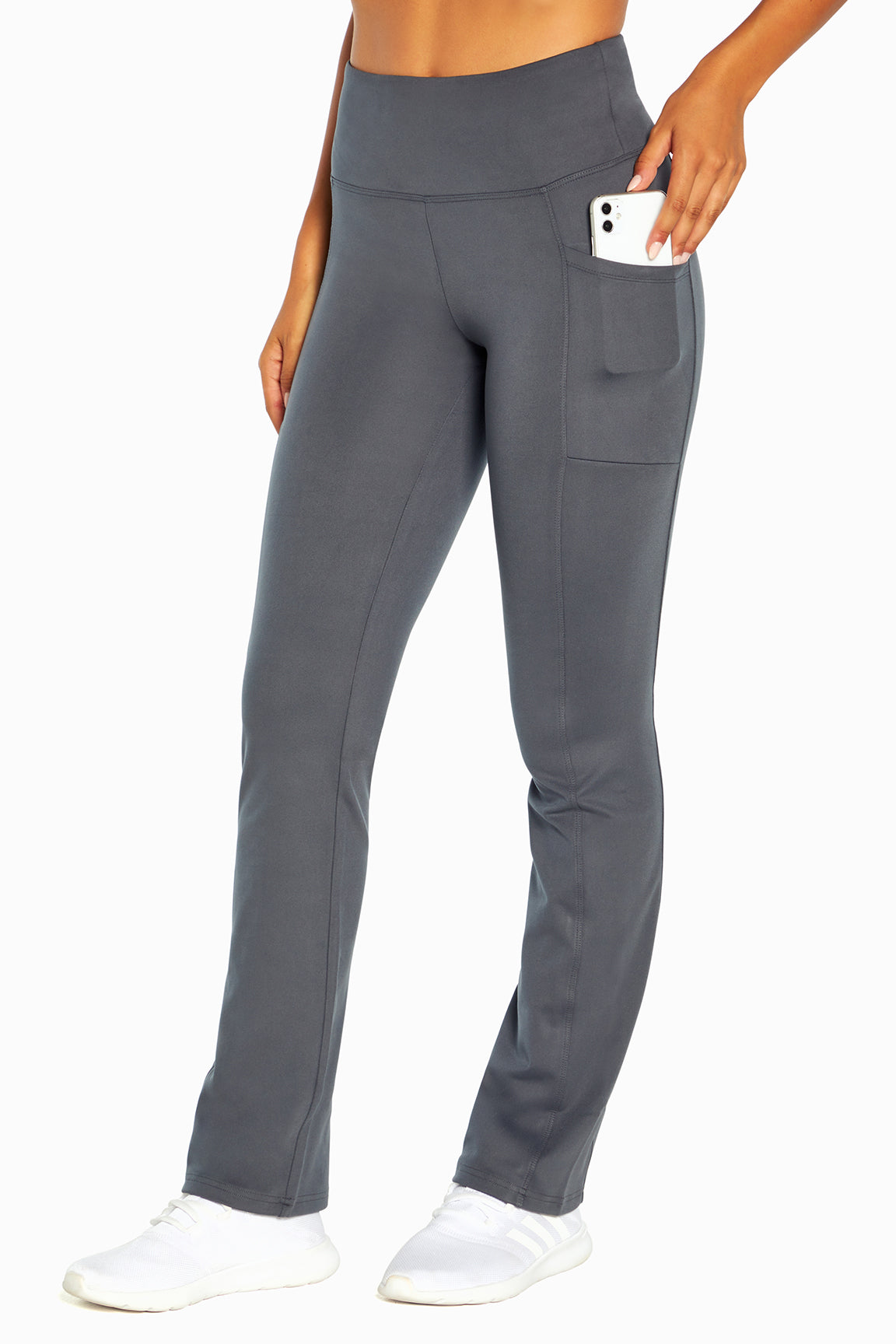 Balance Collection Emilia Bootcut Pant, front view, showing visible design features and texture of the durable stretch fabric..