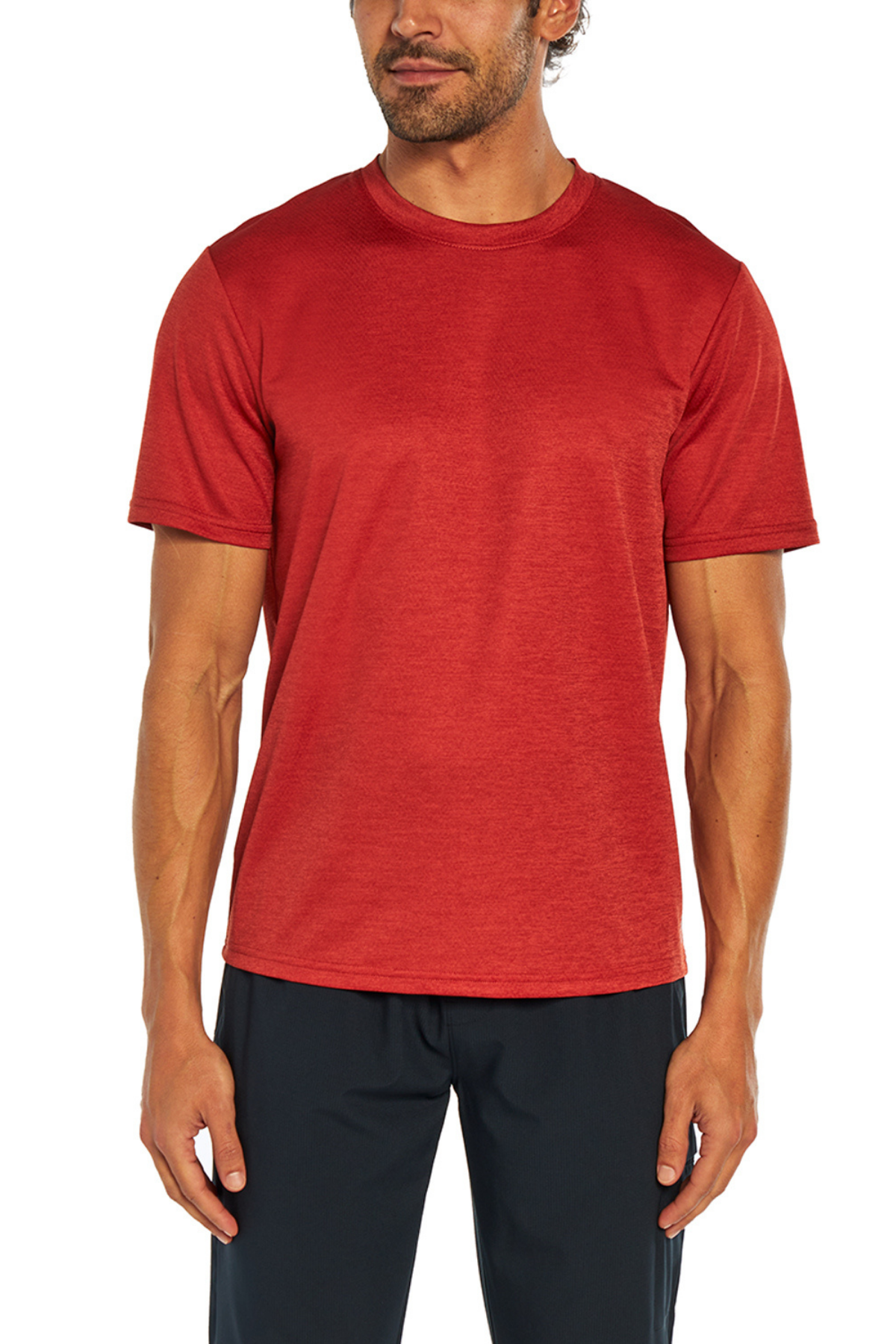 Balance Collection For Men Base Tee, front view, showing visible design features and texture of the soft knit fabric..