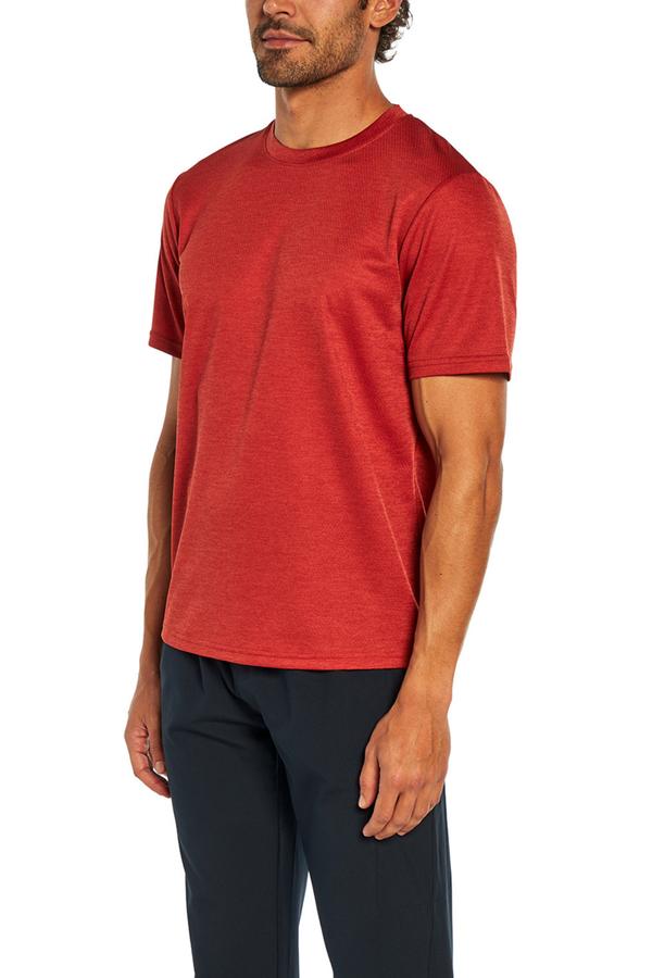 Balance Collection For Men Base Tee, alternate angle view, showing visible design features and texture of the soft knit fabric..