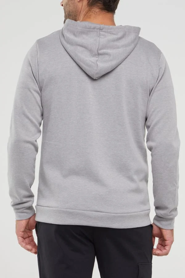 Balance Collection For Men Track Hoodie, alternate angle view, showing visible design features and texture of the soft fleece fabric..