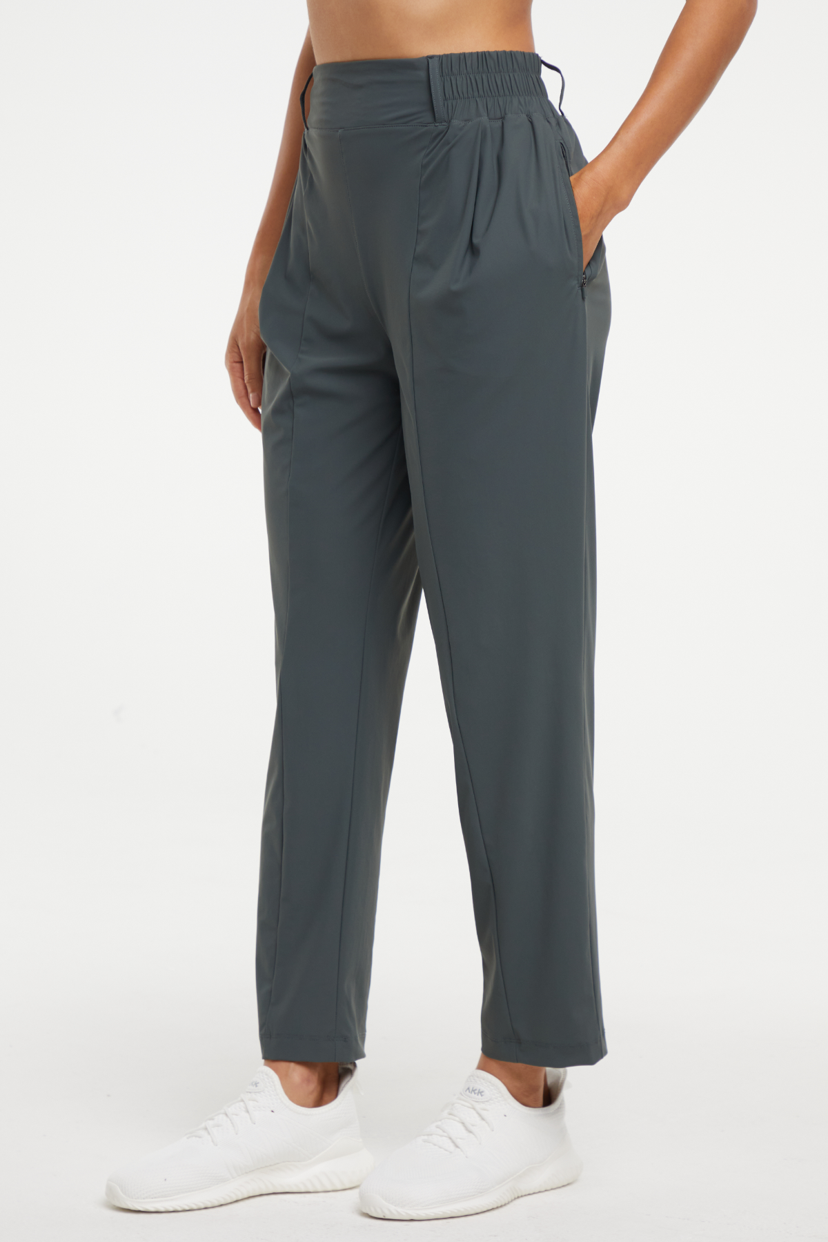 Nori Tapered Pant, front view, showing visible design features and texture of the durable stretch fabric..