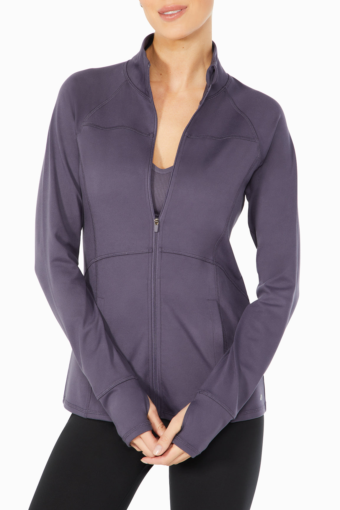 Revival Jacket, alternate angle view, showing visible design features and texture of the smooth woven fabric..