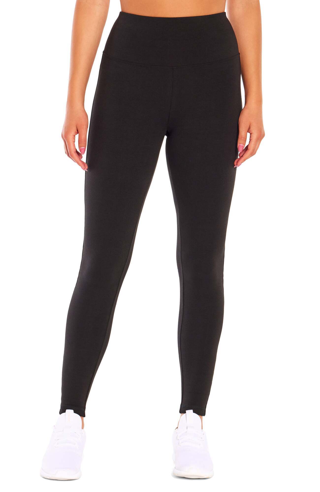 Camille Tummy Control Leggings, alternate angle view, showing visible design features and texture of the stretch knit fabric..