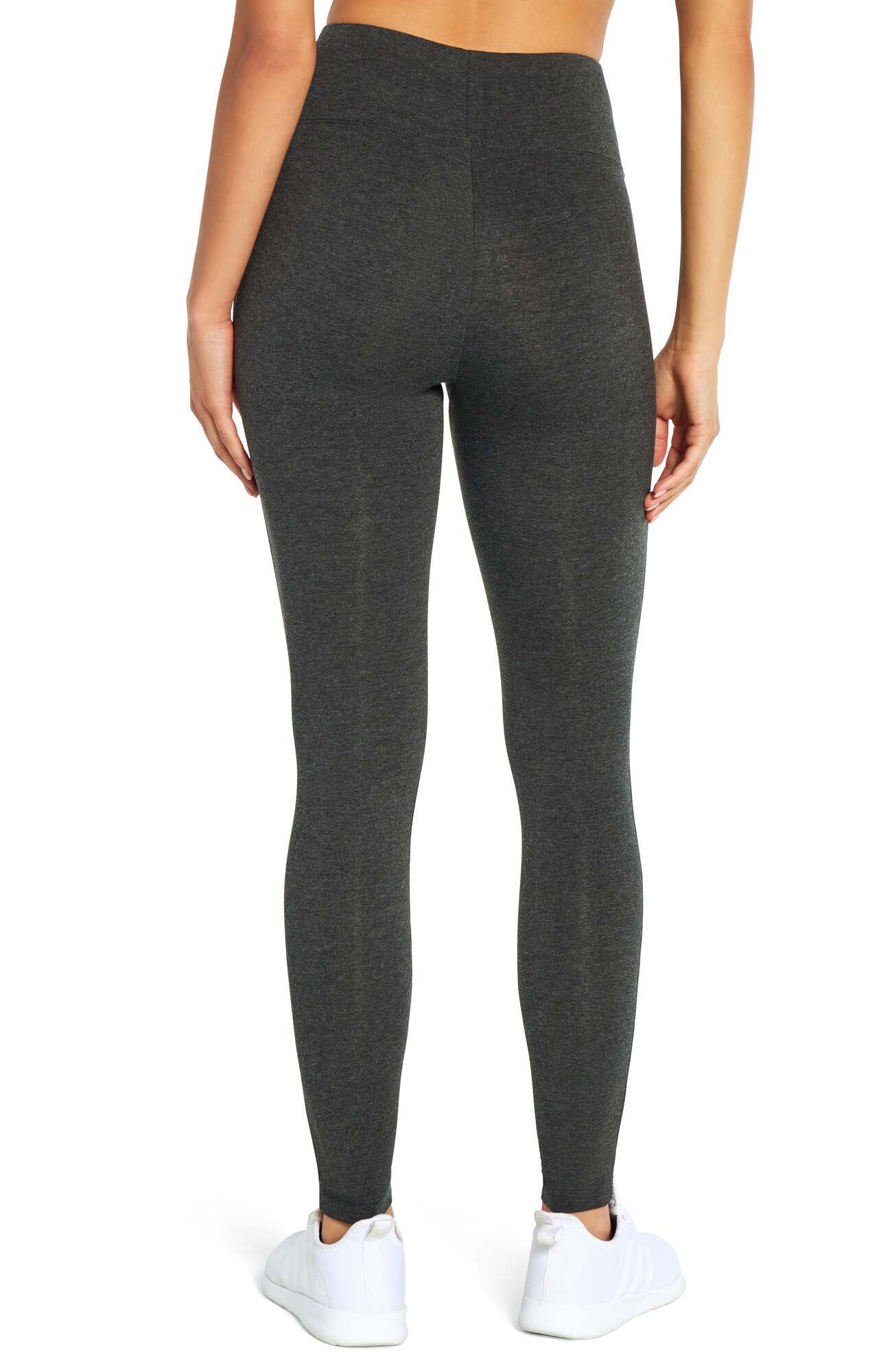 Camille Tummy Control Leggings, alternate angle view, showing visible design features and texture of the stretch knit fabric..