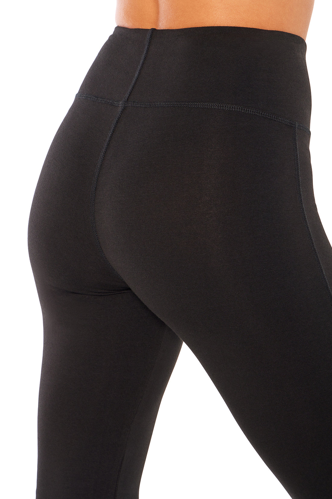 Audrey Tummy Control 34" Pants, side view showing pocket placement, showing visible design features and texture of the durable stretch fabric..