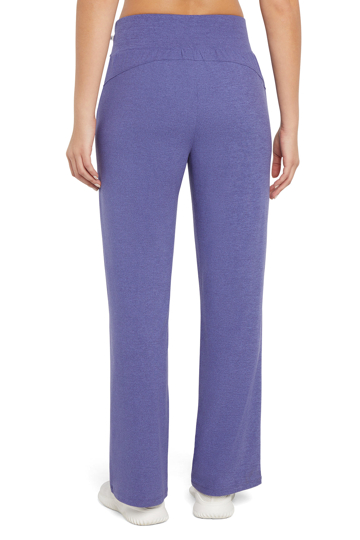 Josie Pant, back view, showing visible design features and texture of the durable stretch fabric..
