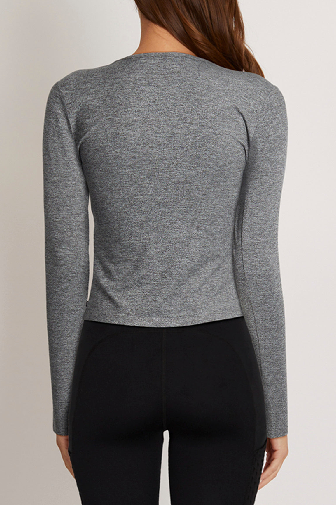 Larissa Long Sleeve Top, alternate angle view, showing visible design features and texture of the soft knit fabric..