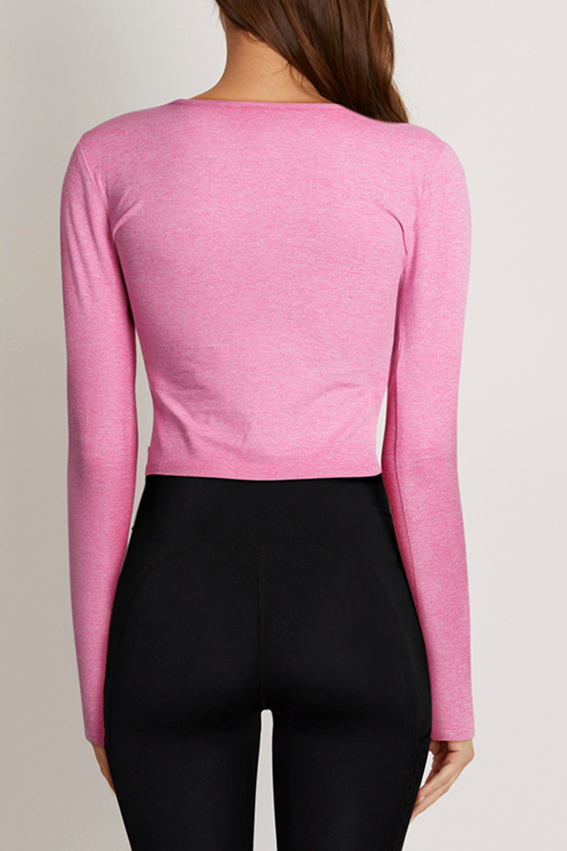 Larissa Long Sleeve Top, alternate angle view, showing visible design features and texture of the soft knit fabric..