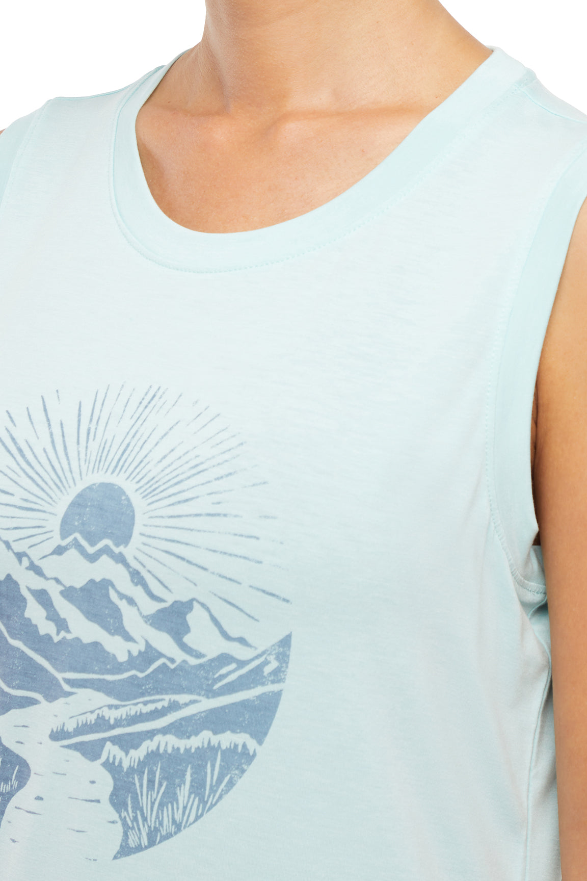 Ana Tank, alternate angle view, showing visible design features and texture of the soft knit fabric..