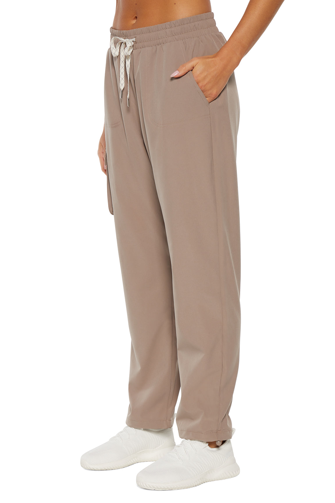 Eve Lined Pant, alternate angle view, showing visible design features and texture of the durable stretch fabric..
