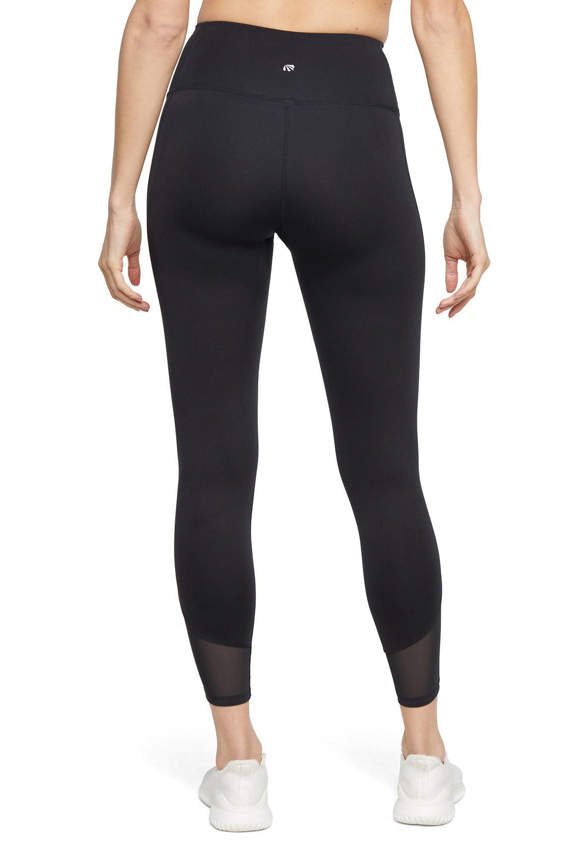 Annie Mesh Tight Ankle Legging, alternate angle view, showing visible design features and texture of the stretch knit fabric..