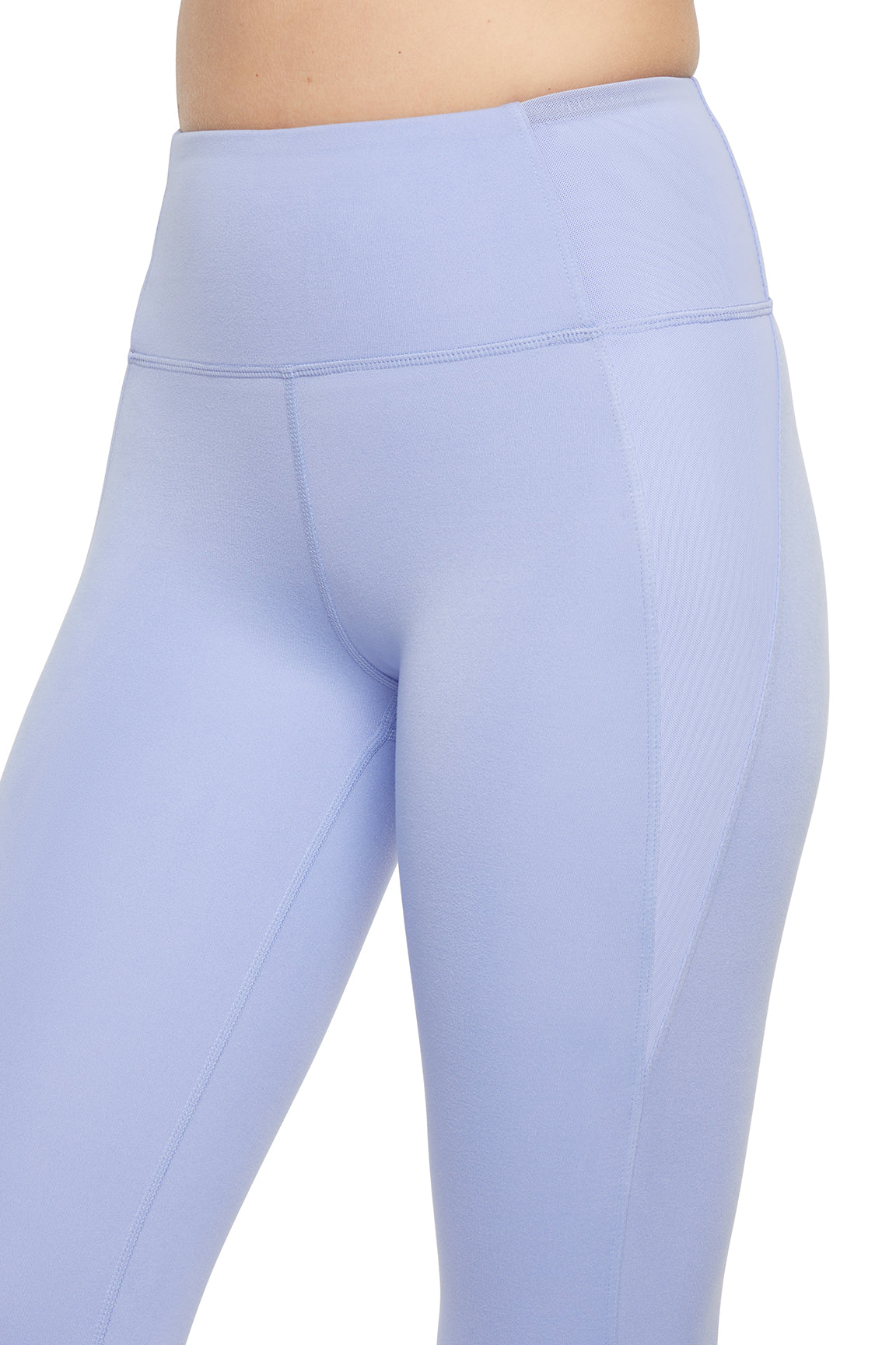 Annie Mesh Tight Ankle Legging, alternate angle view, showing visible design features and texture of the stretch knit fabric..