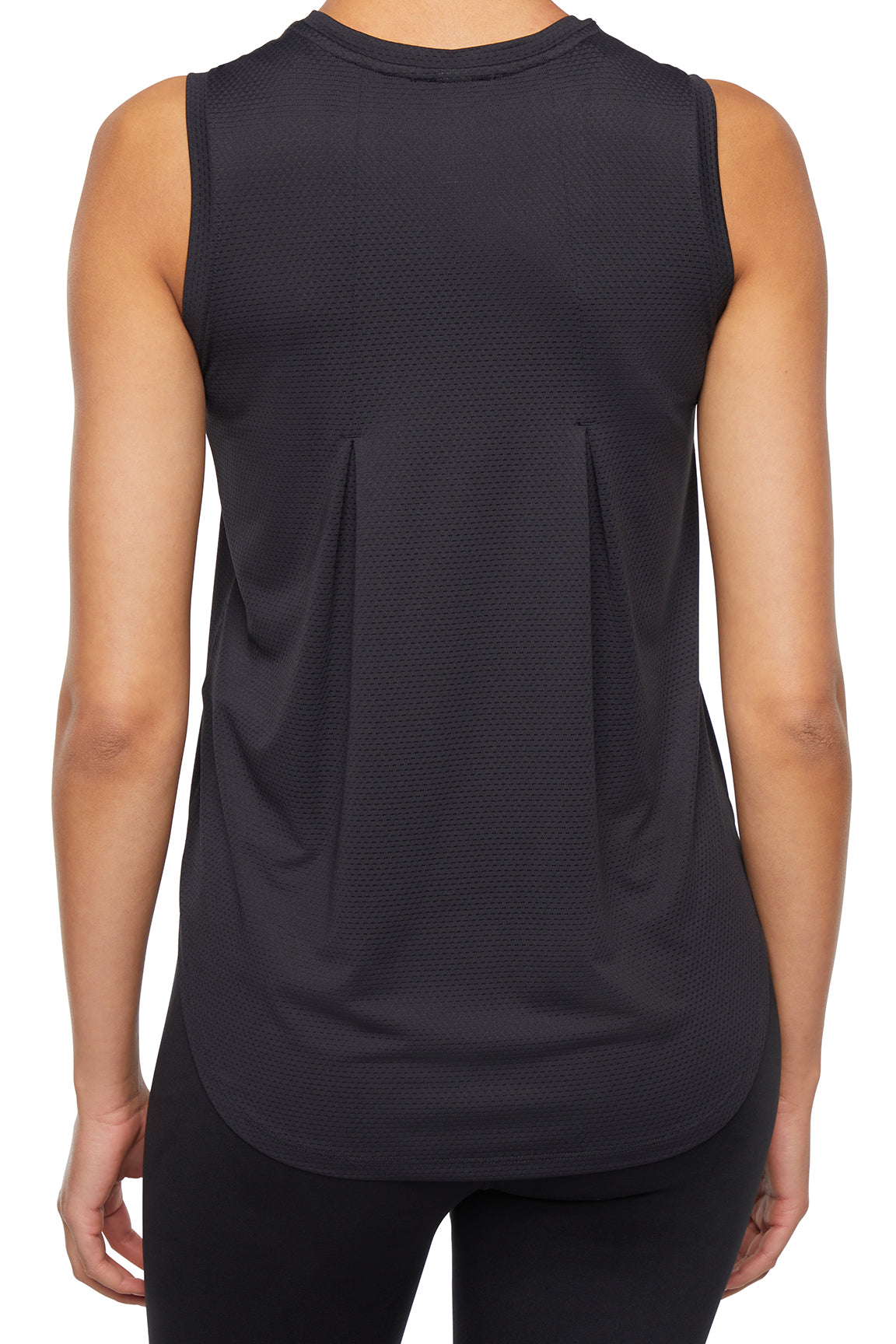 Lily Tank, close-up view of fabric and stitching, showing visible design features and texture of the soft knit fabric..