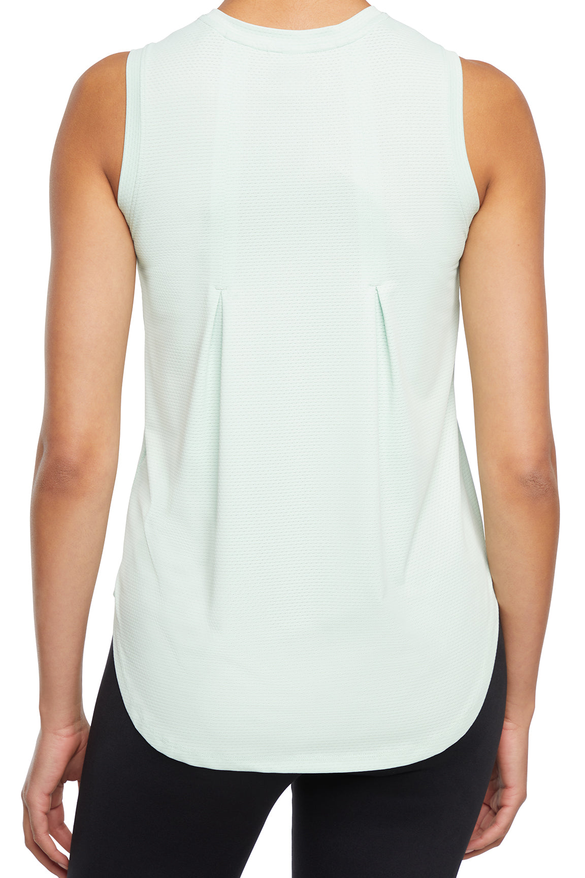 Lily Tank, alternate angle view, showing visible design features and texture of the soft knit fabric..