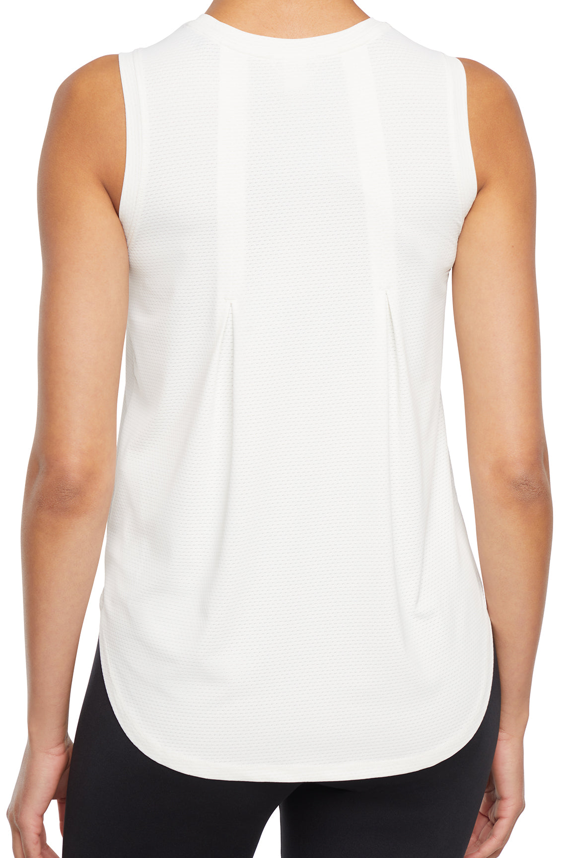 Lily Tank, alternate angle view, showing visible design features and texture of the soft knit fabric..