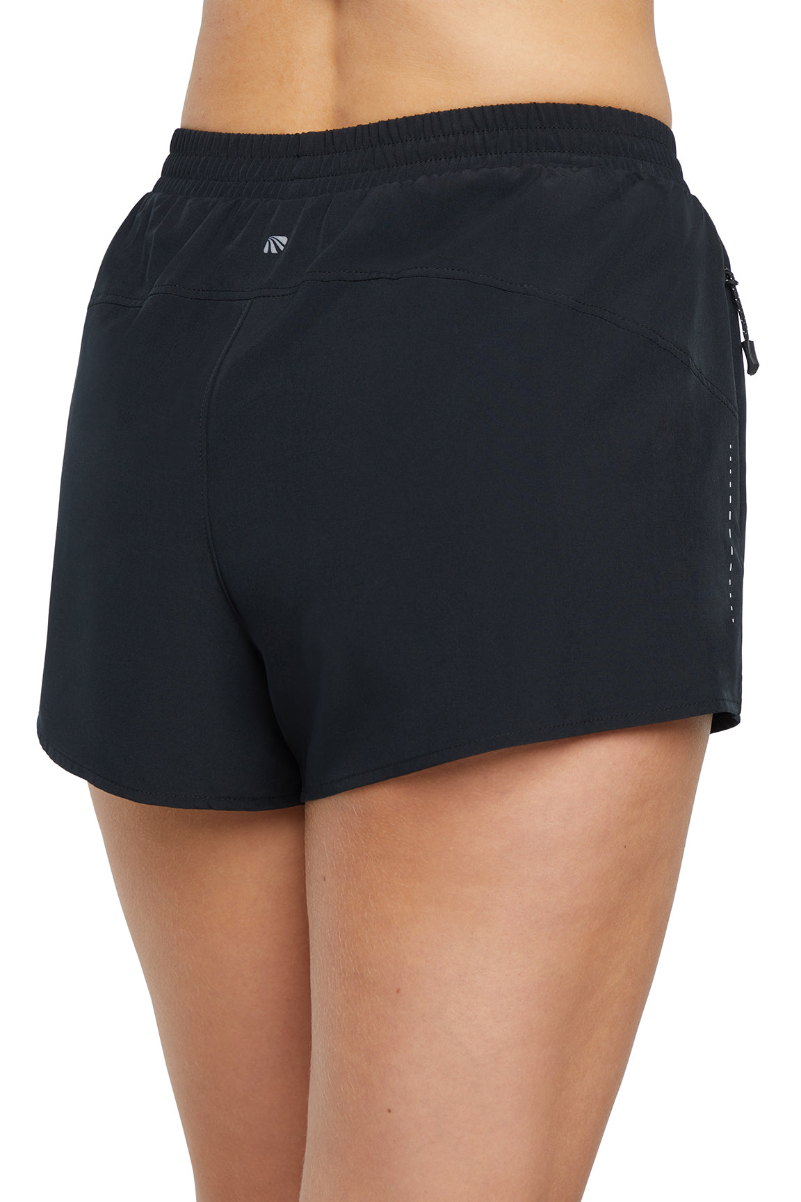 Victoria Short, alternate angle view, showing visible design features and texture of the soft knit fabric..