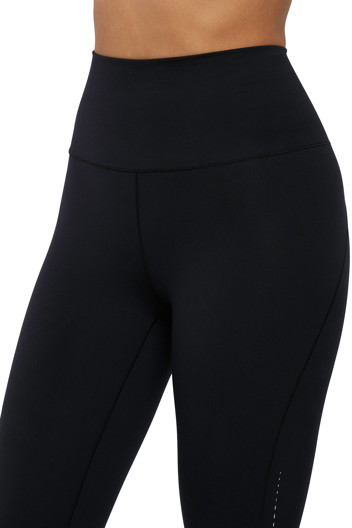 Valorie Pedal Capri, alternate angle view, showing visible design features and texture of the soft knit fabric..