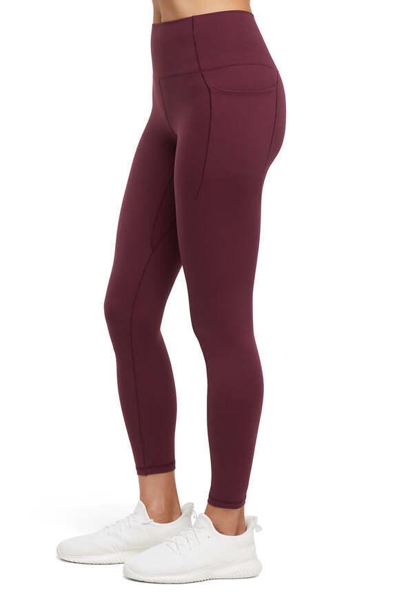 Kate Side Pocket Legging, alternate angle view, showing visible design features and texture of the stretch knit fabric..