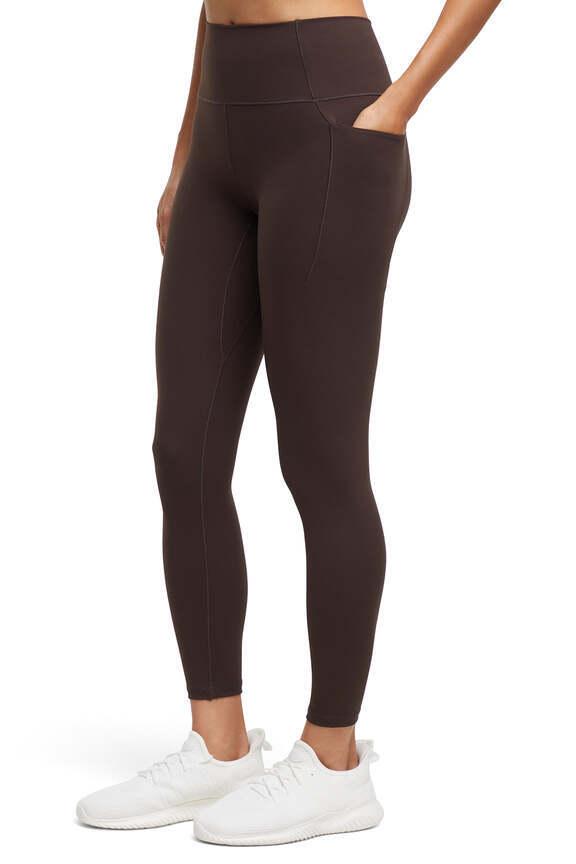Kate Side Pocket Legging, alternate angle view, showing visible design features and texture of the stretch knit fabric..