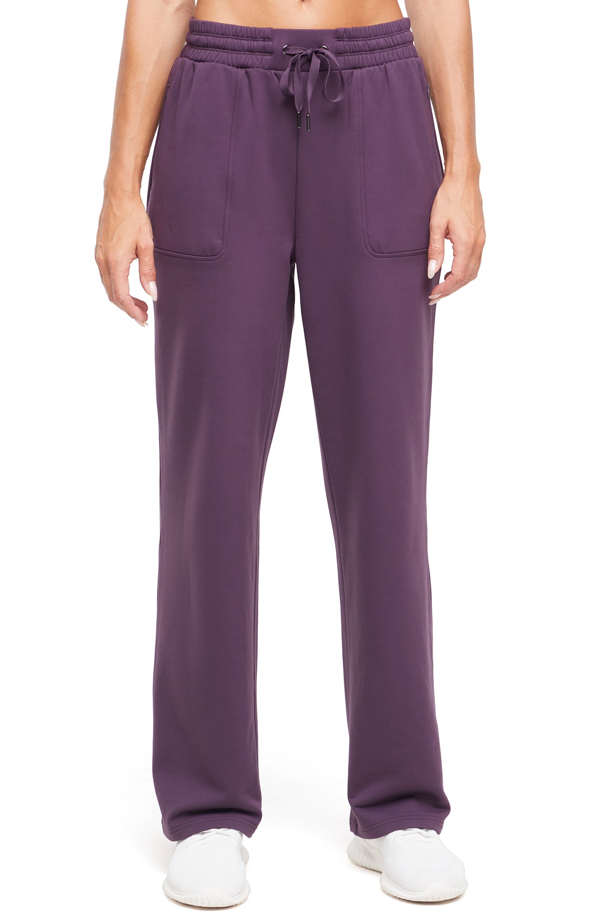 Mia Pant, back view, showing visible design features and texture of the durable stretch fabric..