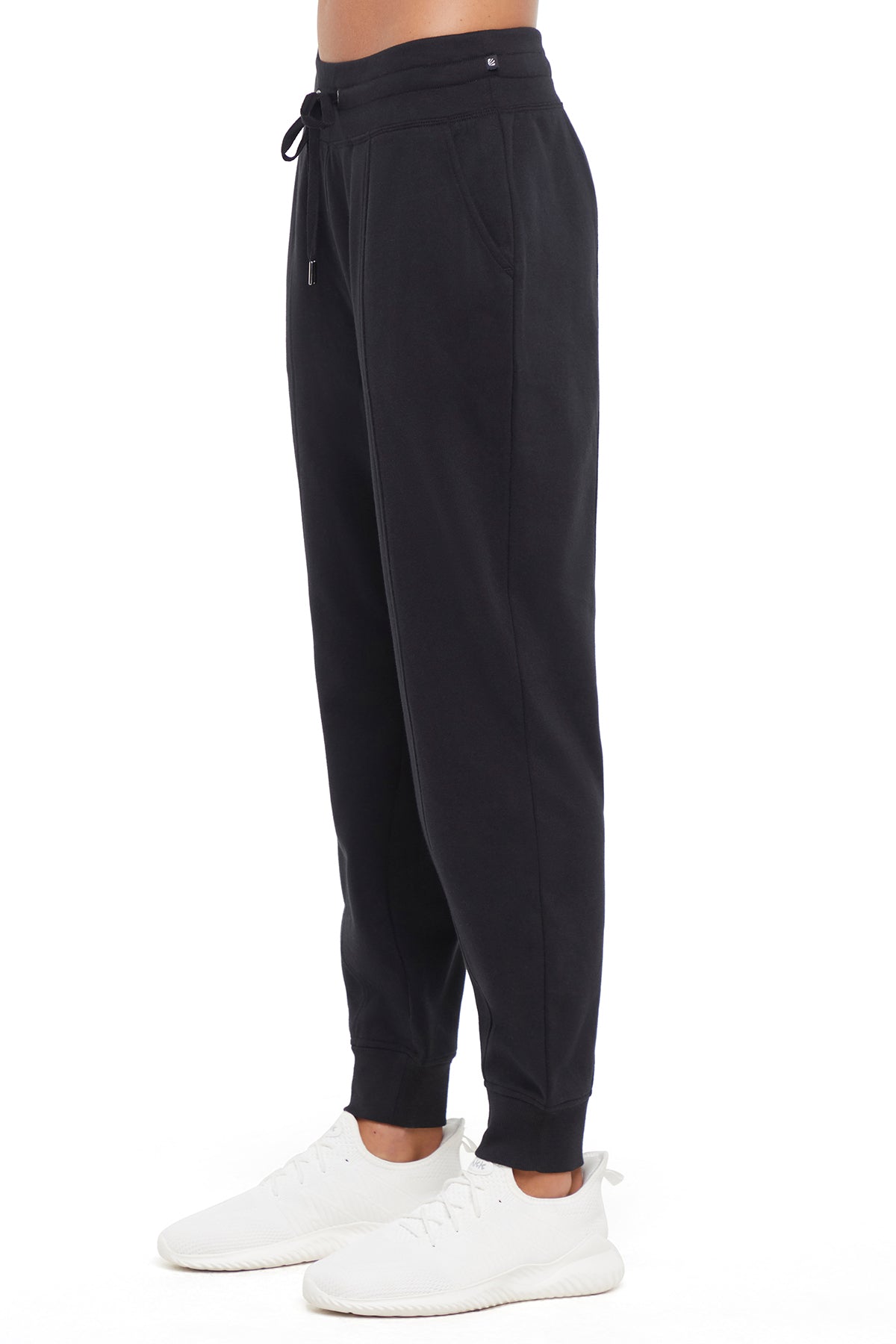 Lyla Jogger, alternate angle view, showing visible design features and texture of the soft knit fabric..