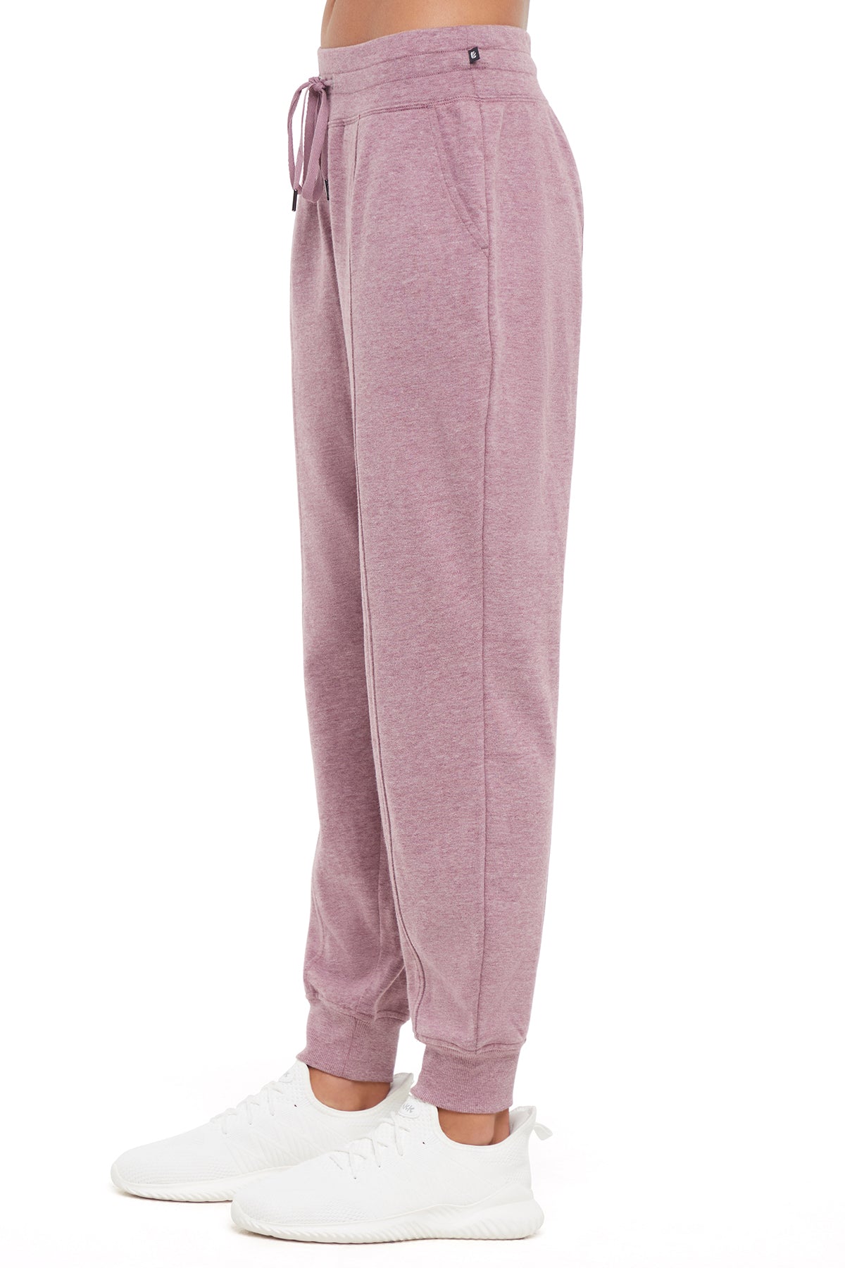 Lyla Jogger, alternate angle view, showing visible design features and texture of the soft knit fabric..