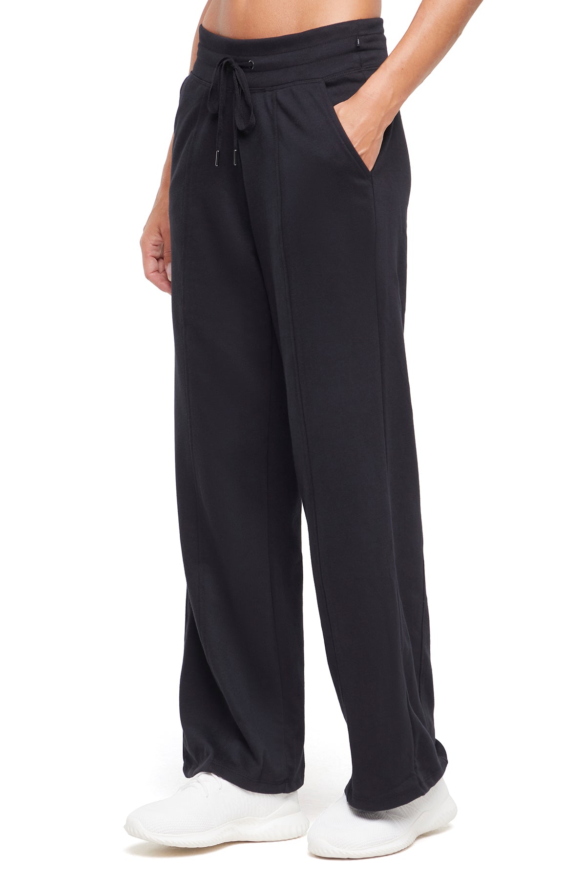 Lyla Pant, alternate angle view, showing visible design features and texture of the durable stretch fabric..