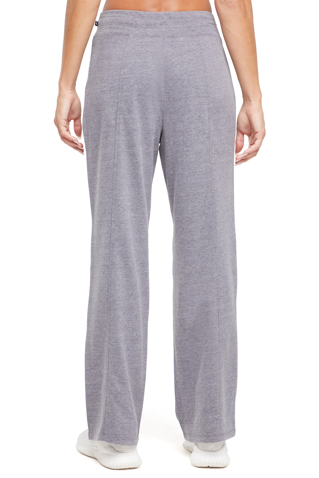 Lyla Pant, side view showing pocket placement, showing visible design features and texture of the durable stretch fabric..