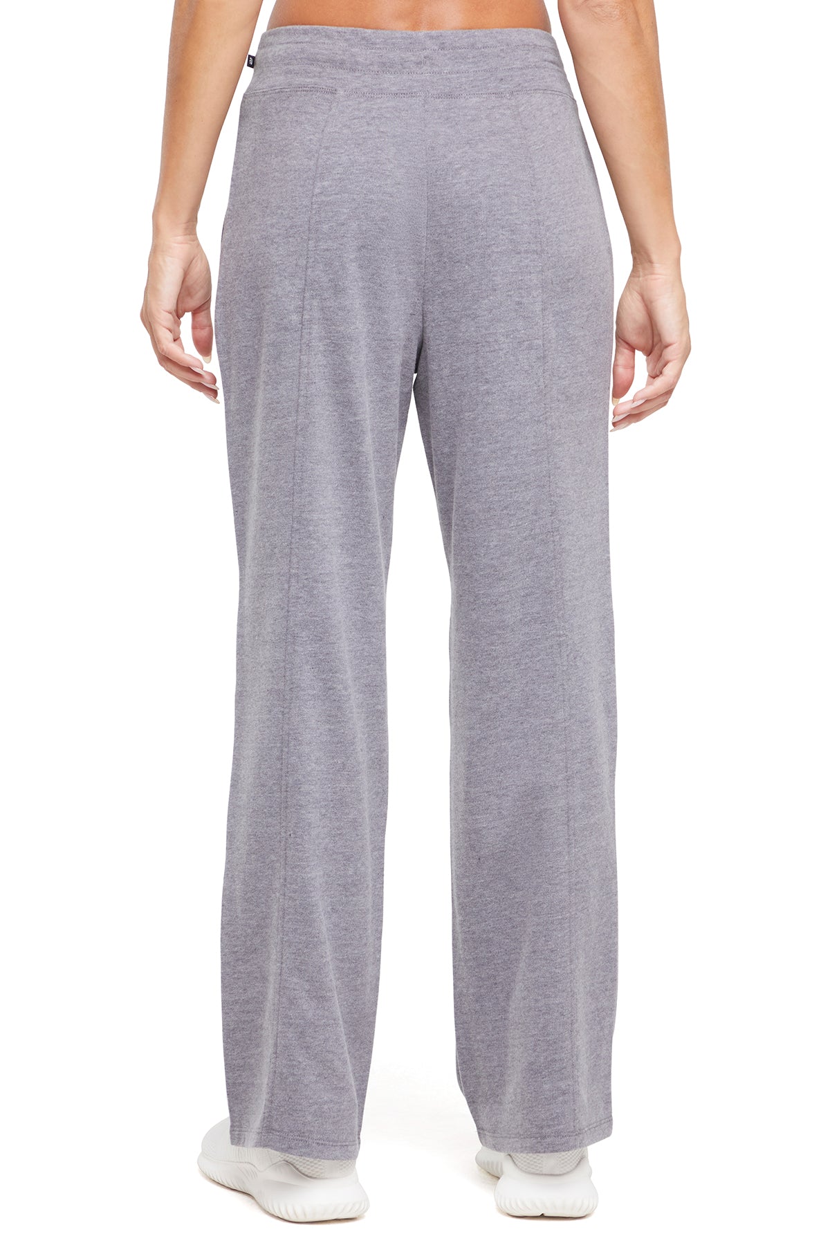Lyla Pant, side view showing pocket placement, showing visible design features and texture of the durable stretch fabric..