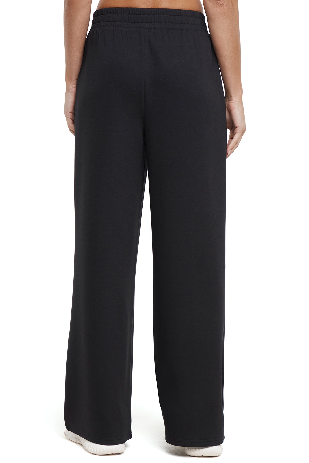 Sage Wide Leg Pant, alternate angle view, showing visible design features and texture of the durable stretch fabric..
