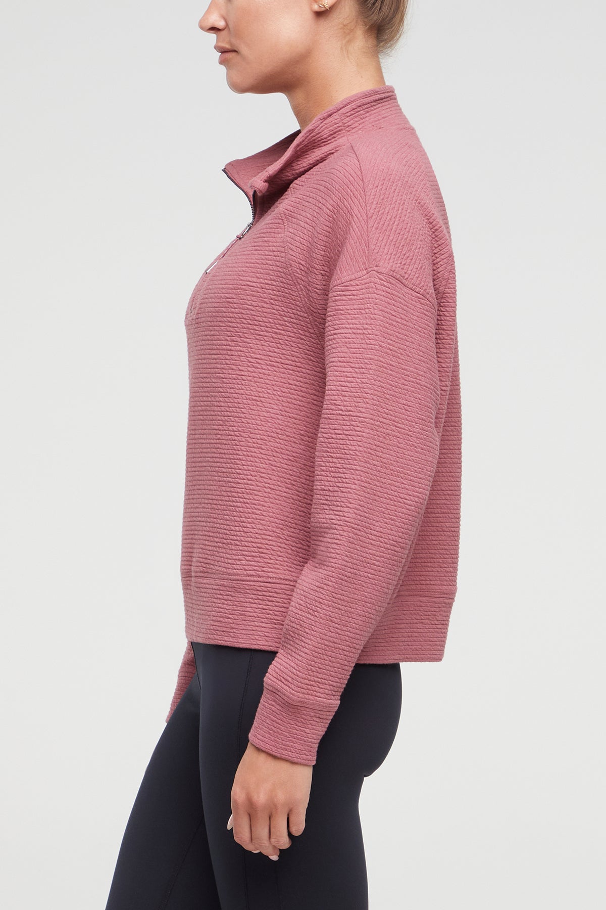 Freyi Pullover, alternate angle view, showing visible design features and texture of the soft knit fabric..