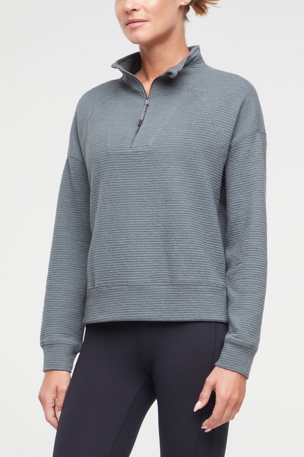 Freyi Pullover, alternate angle view, showing visible design features and texture of the soft knit fabric..