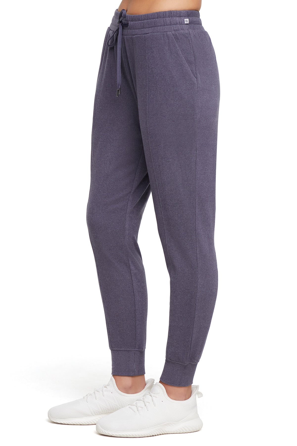 Riley Jogger, alternate angle view, showing visible design features and texture of the soft knit fabric..