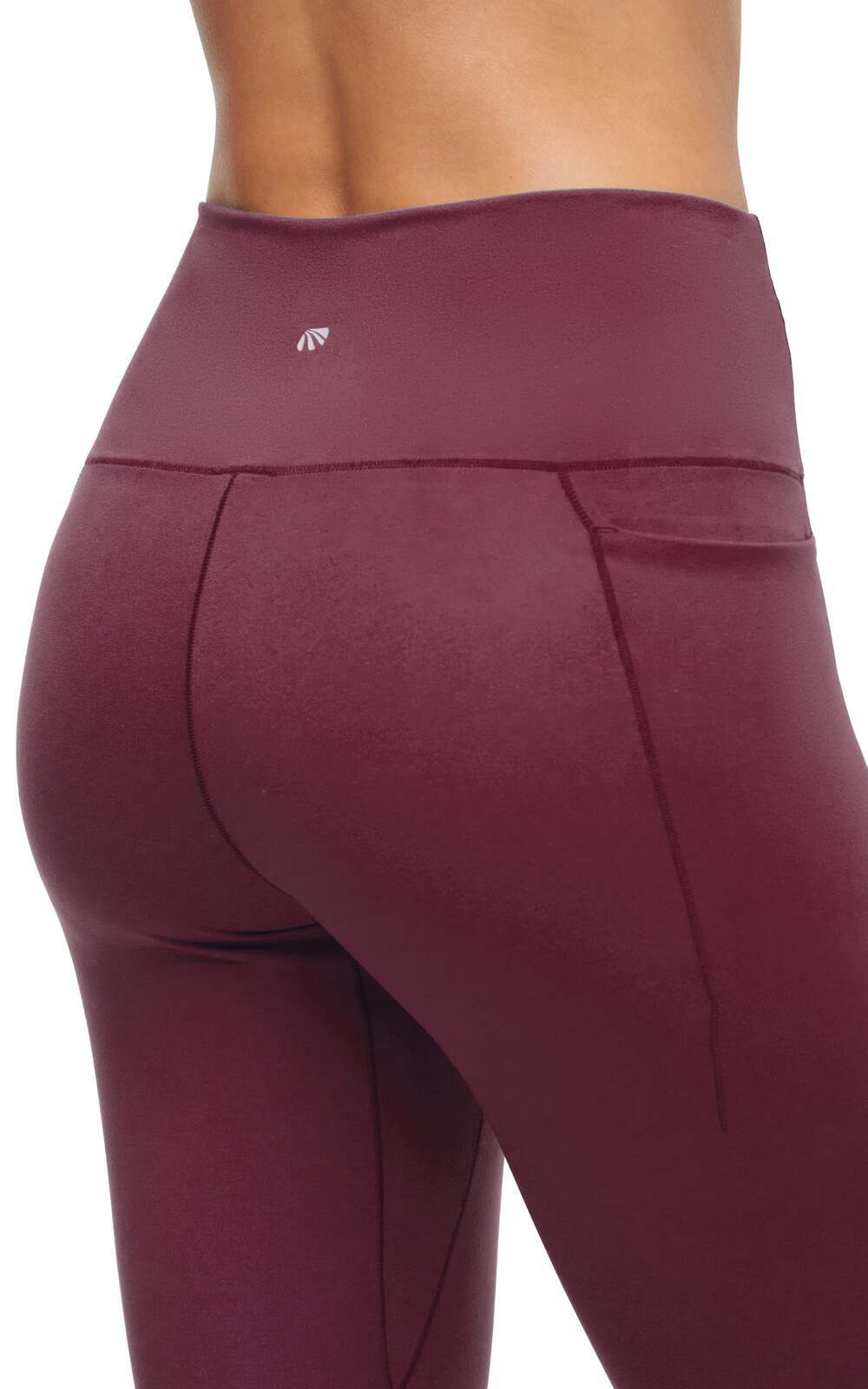 Kelly Side Pocket Legging, alternate angle view, showing visible design features and texture of the stretch knit fabric..