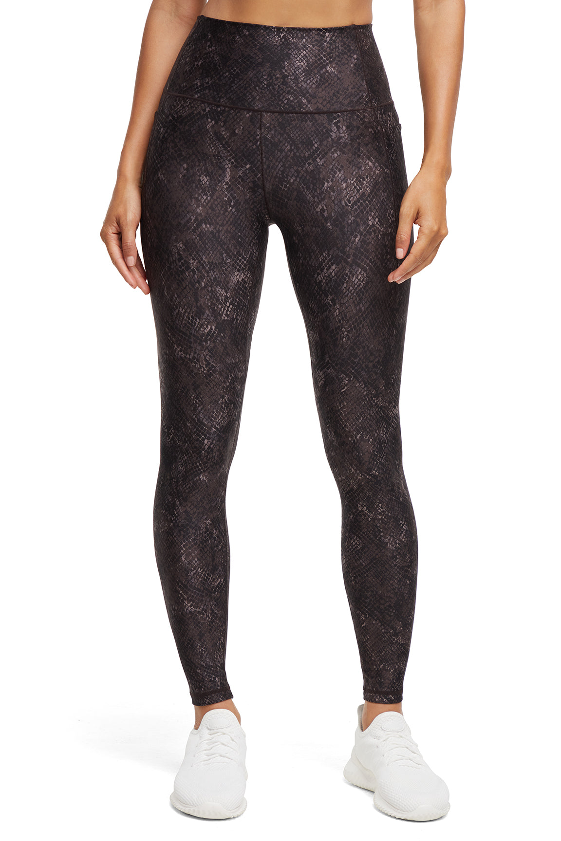 Kelly Side Pocket Legging, alternate angle view, showing visible design features and texture of the stretch knit fabric..