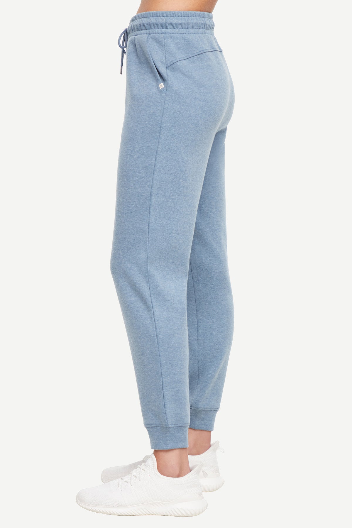 Journey Cargo Jogger, alternate angle view, showing visible design features and texture of the soft knit fabric..